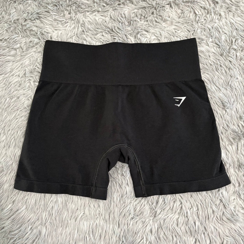 Gymshark Lift Seamless Shorts Black Women's XS Workout Running Lifting Athletic
